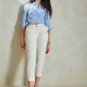 Crop Shirt With Ruching