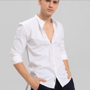 Camel White & Black new Designer Cotton Full Sleeve Shirt