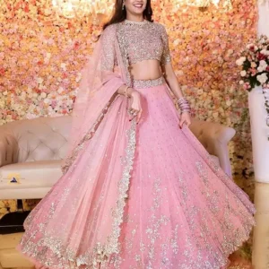 Lovely Pink Color occasion Wear Lehenga Choli