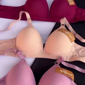 Most comfortable,light padded and available in grey, pink, nude, purple.